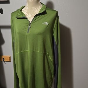 The North Face Men's Olive Zip-Up Sweater